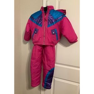 Girls snow ski outfit